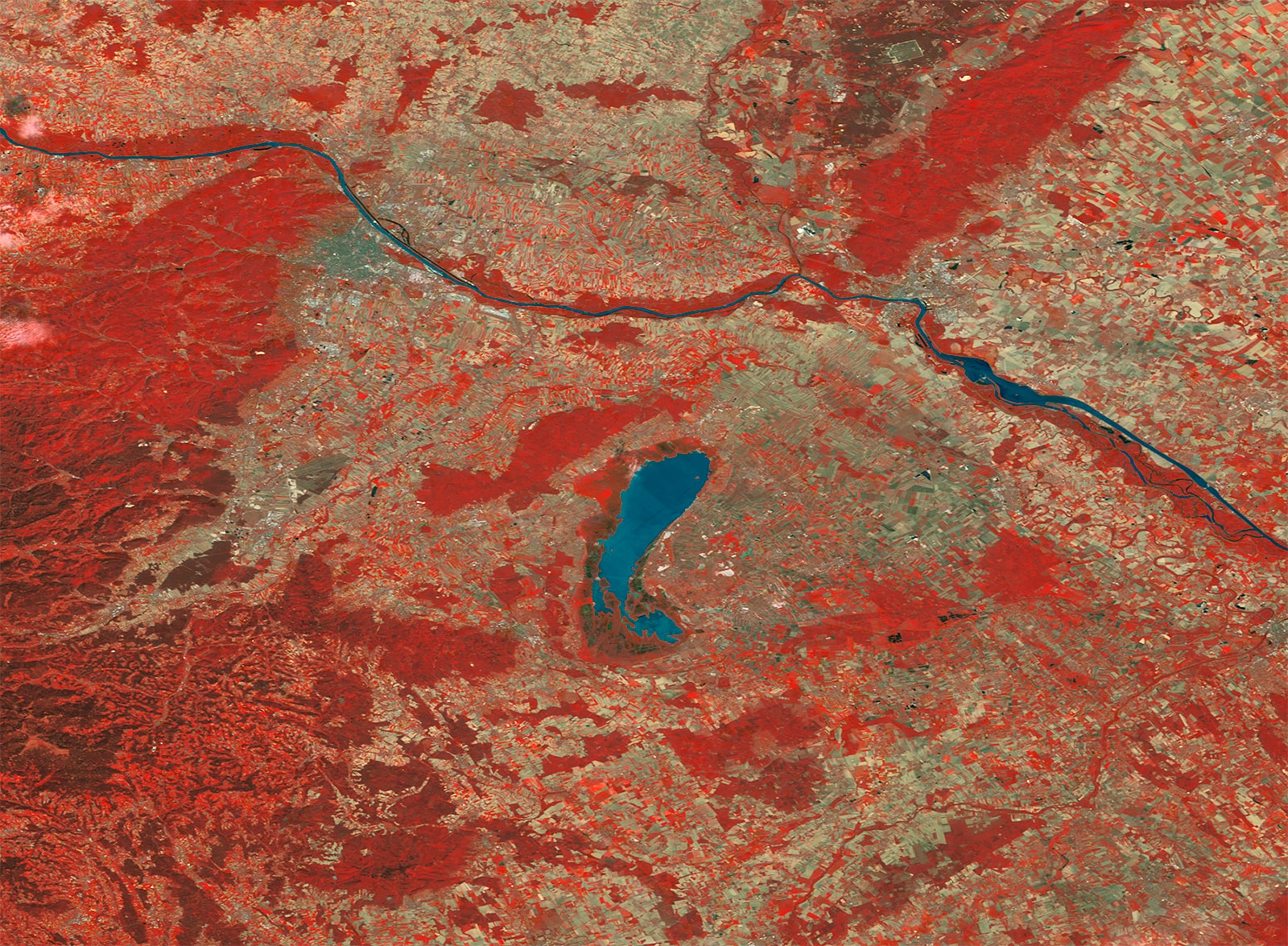 PROBA-V 100 m image of Vienna, Austria