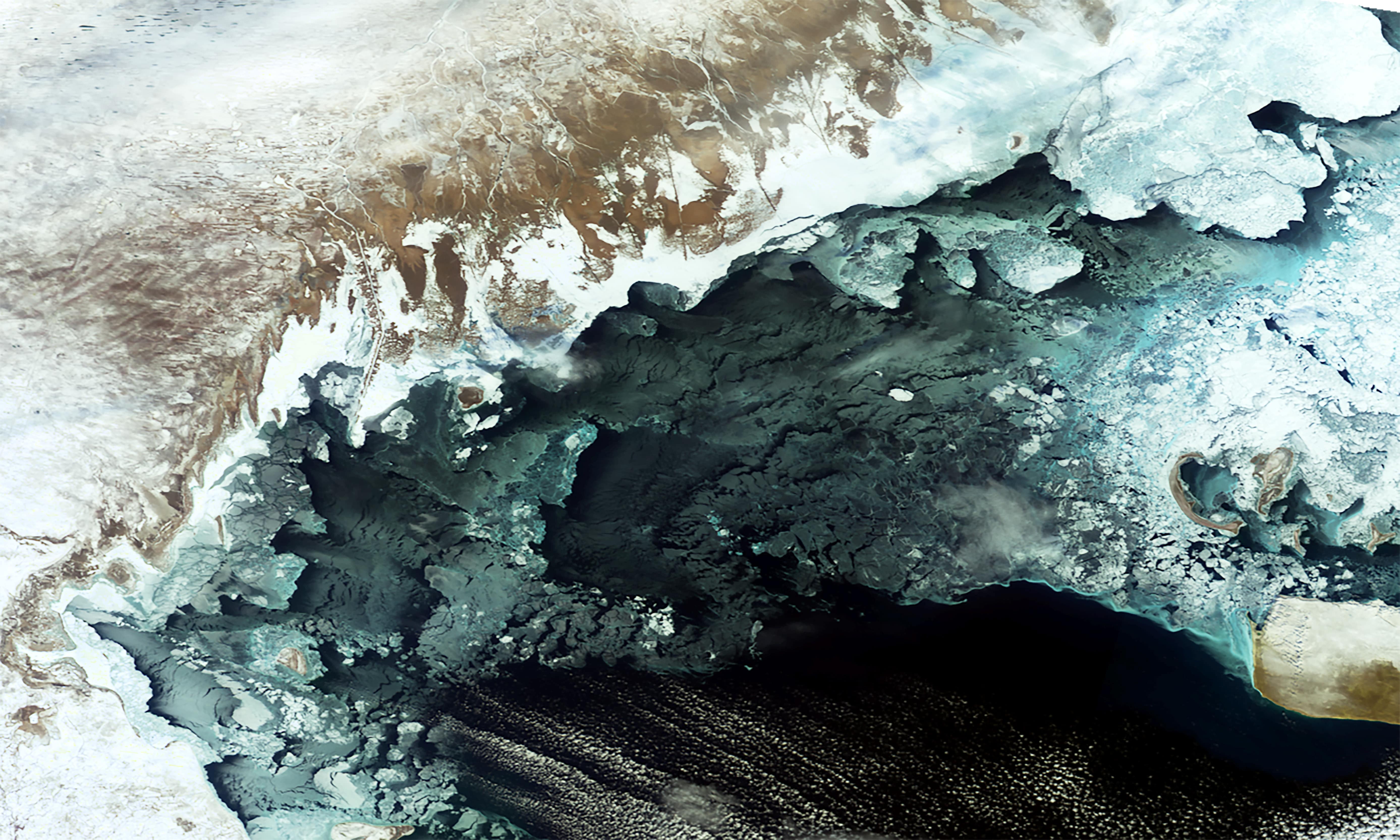 PROBA-V 300 m image of the Caspian Sea