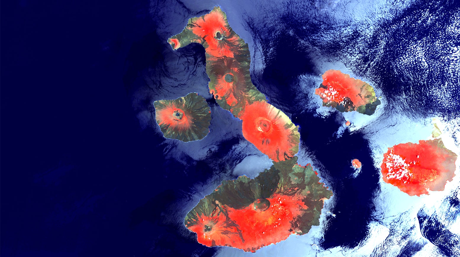 PROBA-V 100 m image of Galápagos Islands