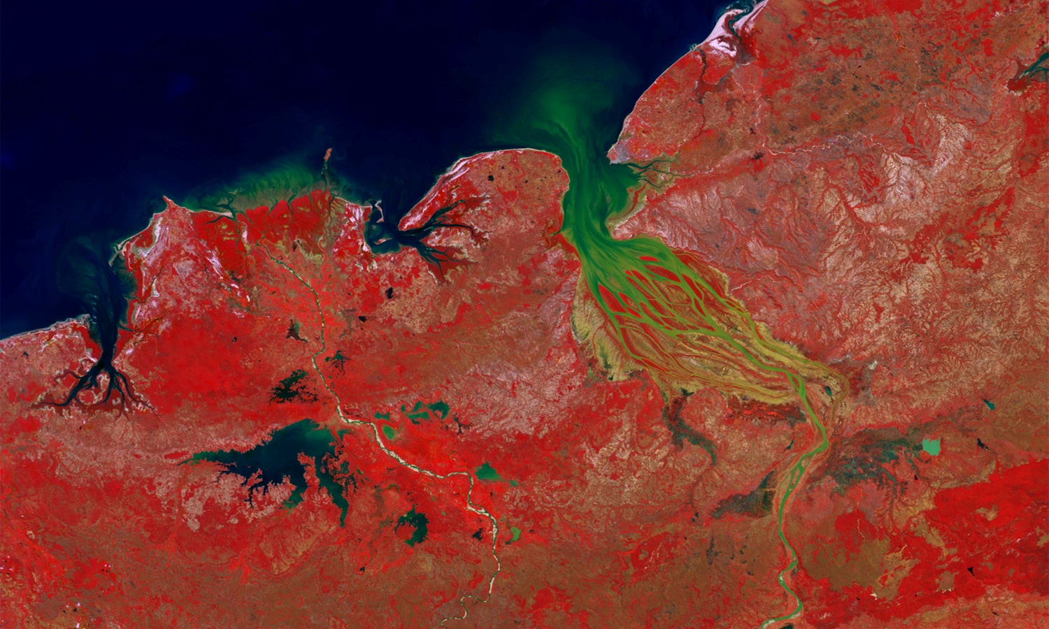  PROBA-V 100 m image of Betsiboka River, Madagascar