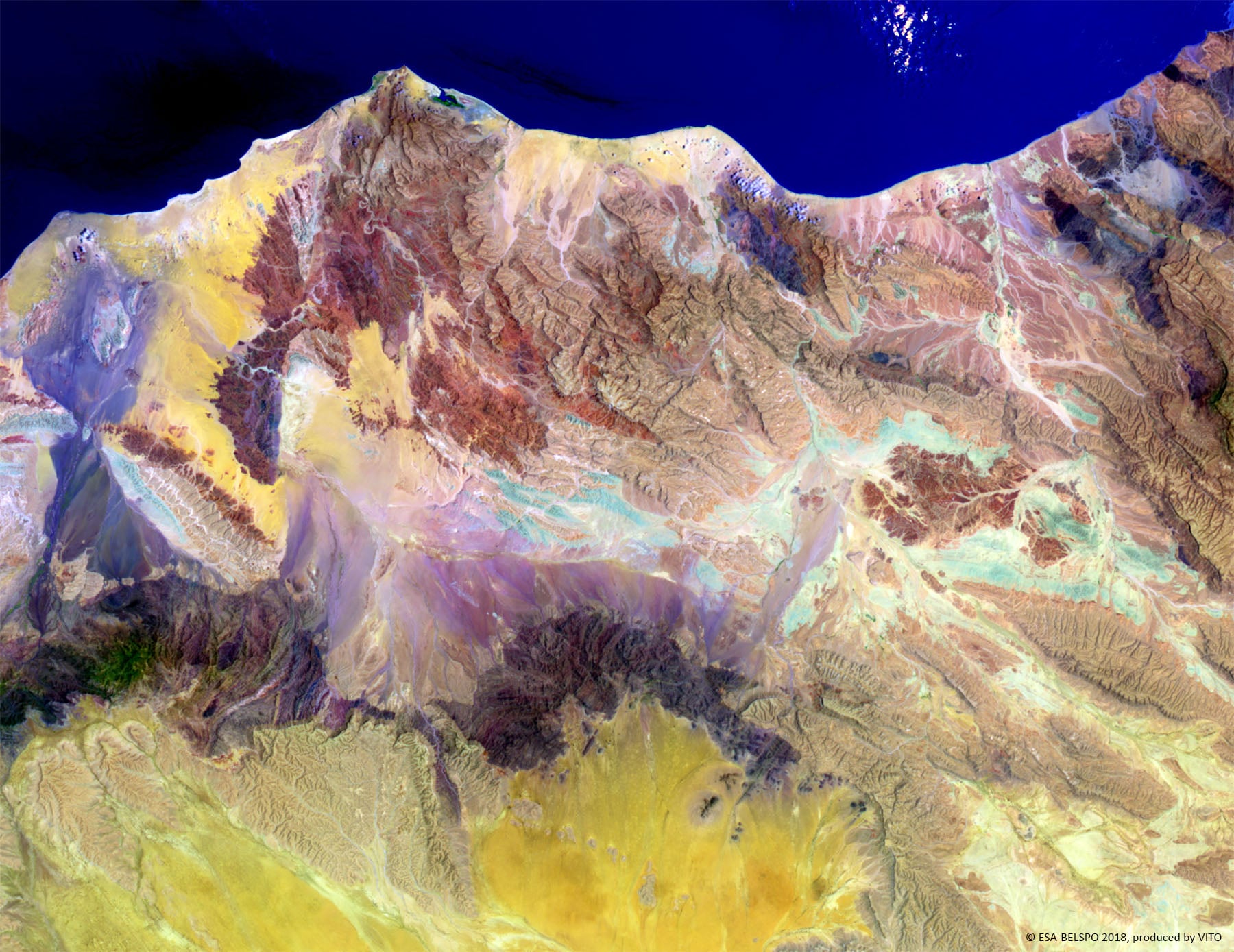 PROBA-V 100 m image of Woqooyi Galbeed, Somalia